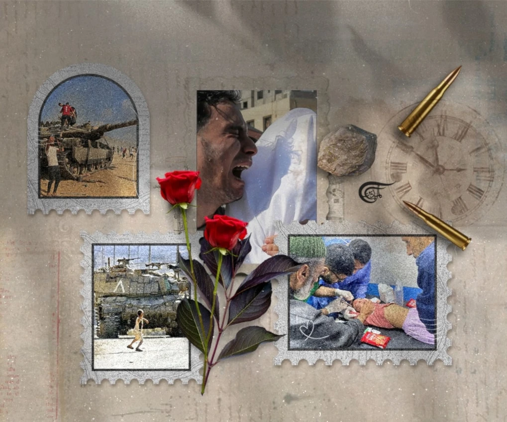 Watching on the screen, and being in constant touch with various medical doctors in Gaza and around the Al-Shifa hospital brought back a flood of memories, as if it was all happening now. (Al Mayadeen English; Illustrated by Arwa Makki)