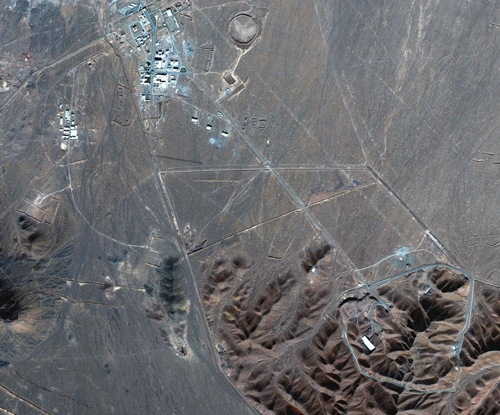 A satellite image provided by Maxar Technologies shows Iran’s Fordow plant. (AFP)