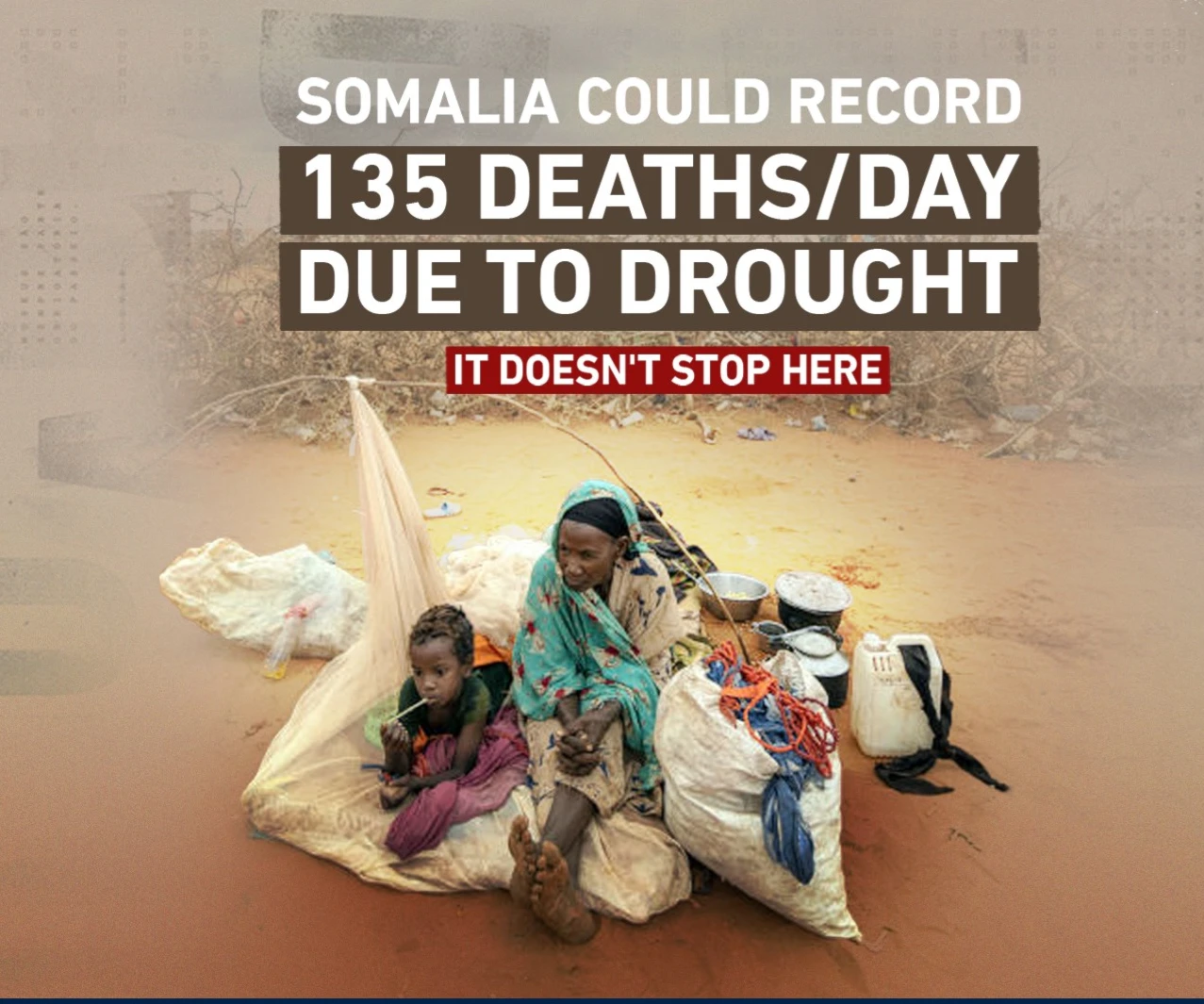 Somalia could record 135 deaths/day due to drought Somalia could record 135 deaths/day due to drought