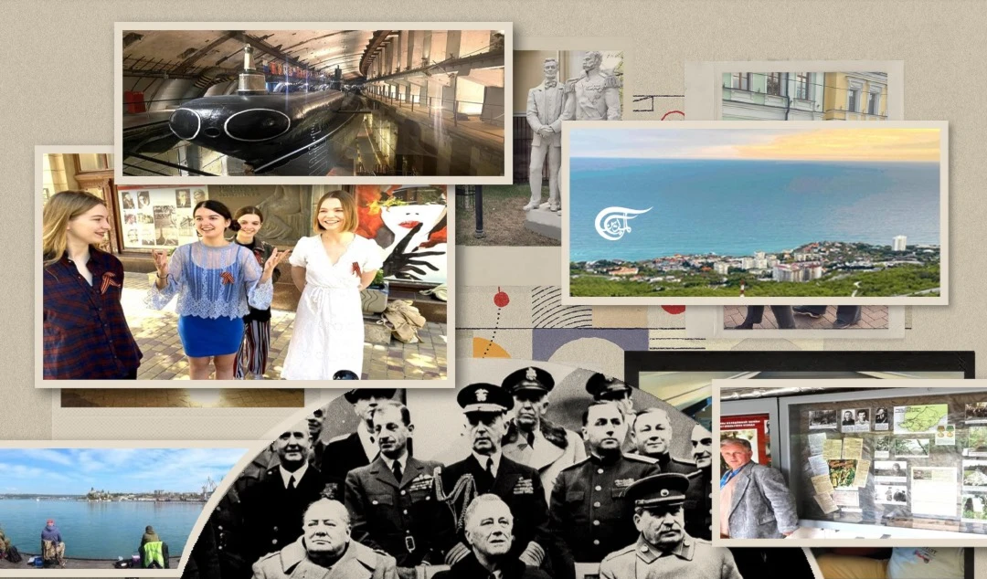 Yalta is a thriving tourist city. The palace where Roosevelt, Churchill and Stalin met is open for visitors. Russians who used to travel to West Europe are now traveling about their own huge country and Crimea is especially popular.