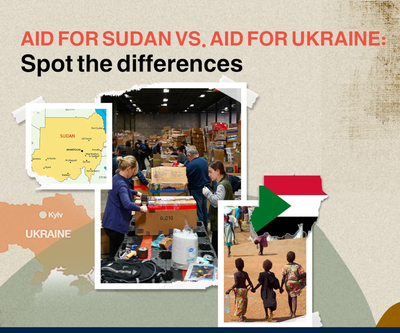 Aid for Sudan vs. aid for Ukraine: Spot the differences Aid for Sudan vs. aid for Ukraine: Spot the differences