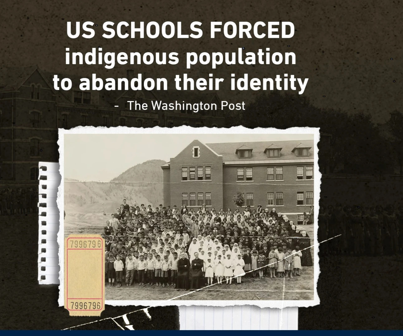 US schools forced indigenous population to abandon their identity US schools forced indigenous population to abandon their identity