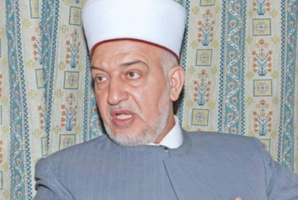 An undated photo of martyr Shiekh Yousef Salama, former Minister of Endowments and Religious Affairs, and former preacher of Al-Aqsa Mosque.