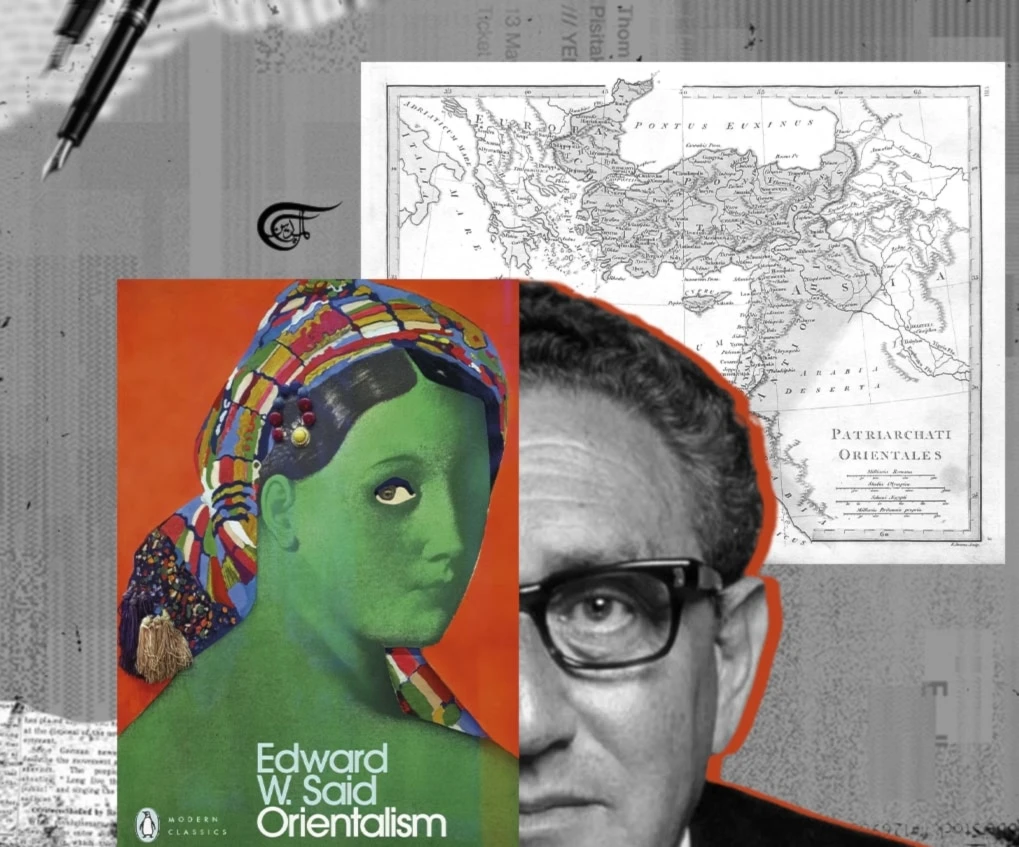 As Edward Said explained, "both traditional orientalists and Kissinger conceive the difference between cultures, firstly, as a kind of front line along which they oppose each other. (Al Mayadeen English; Illustrated by Batoul Chamas)