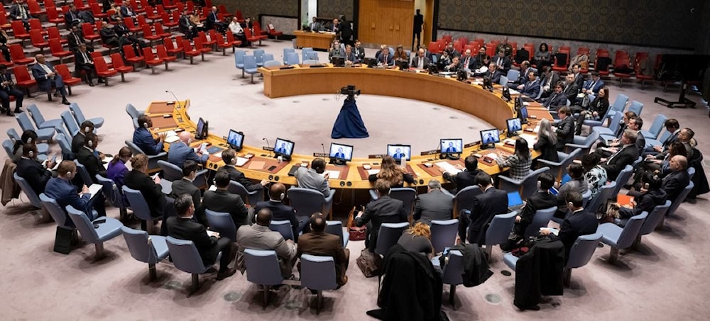 Members of the Security-Council gather for a meeting on the maintenance of international peace and security in the Red Sea. (United Nations)