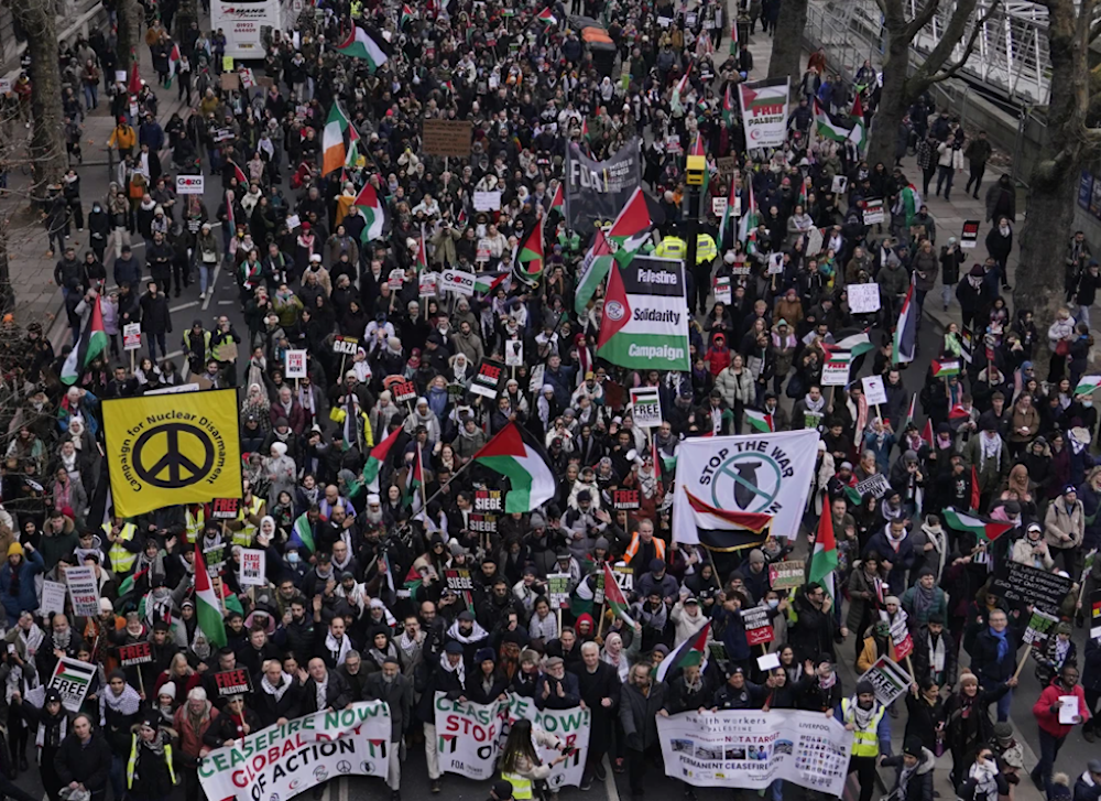 Worldwide protests decrying genocide in Gaza