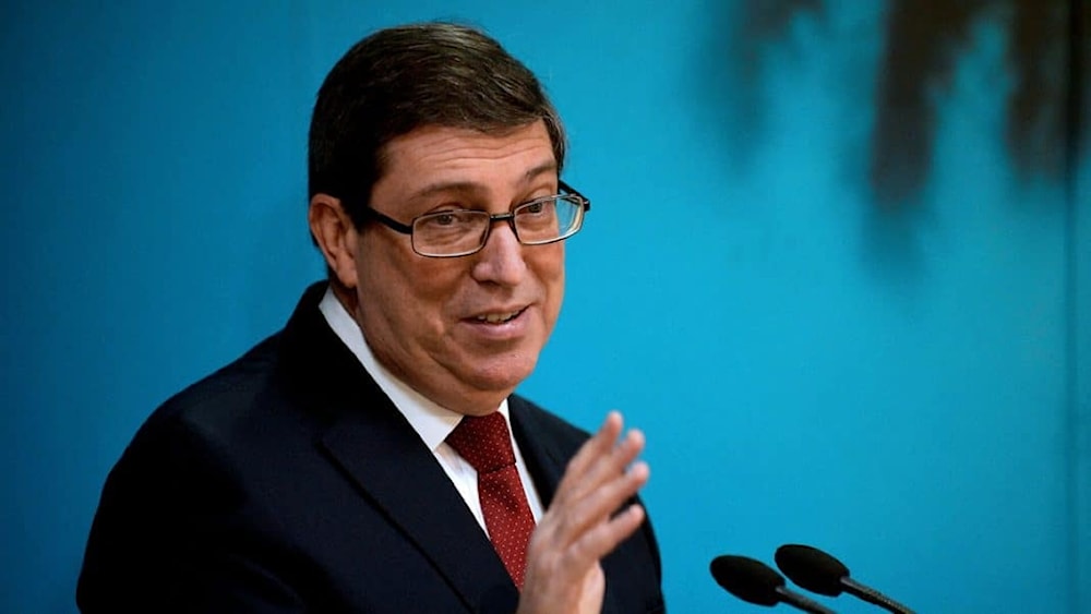 Cuban Foreign Minister, Bruno Rodriguez, in Havana on July 21, 2021. (AFP)