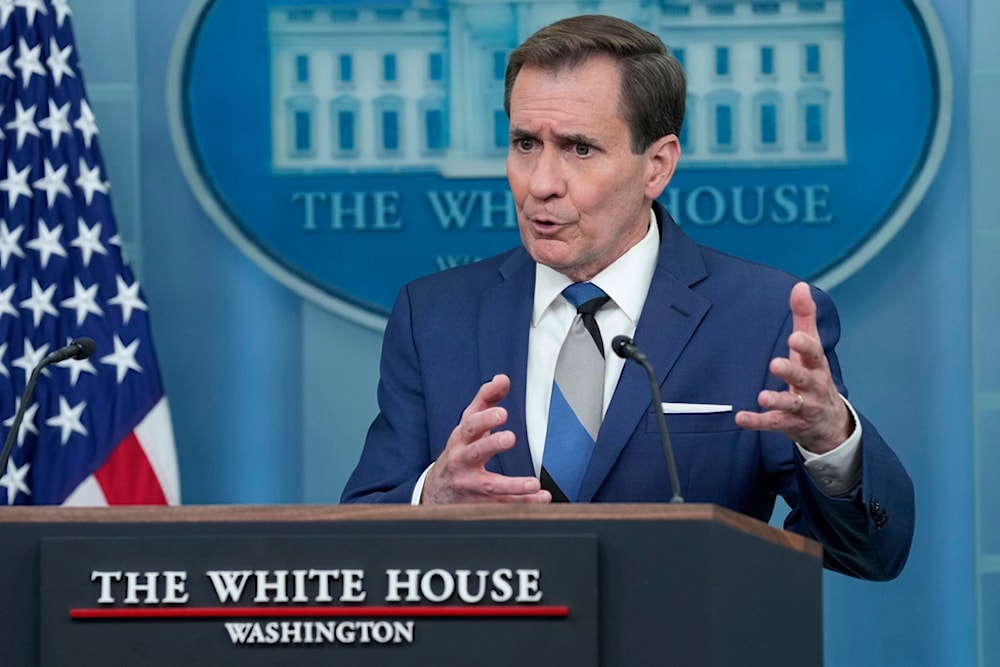 National Security Council spokesman John Kirby speaks during the daily briefing at the White House in Washington, Wednesday, Jan. 17, 2024 (AP)