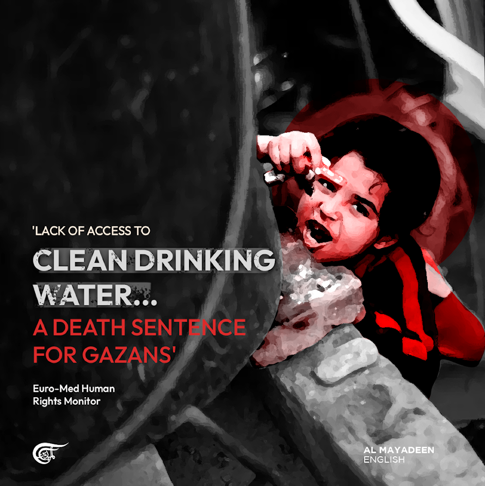 Lack of access to clean drinking water... A death sentence for Gazans