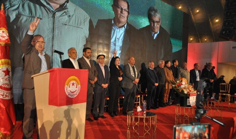 Tunisia UGTT chief slams normalization, declares Gaza support 'duty'