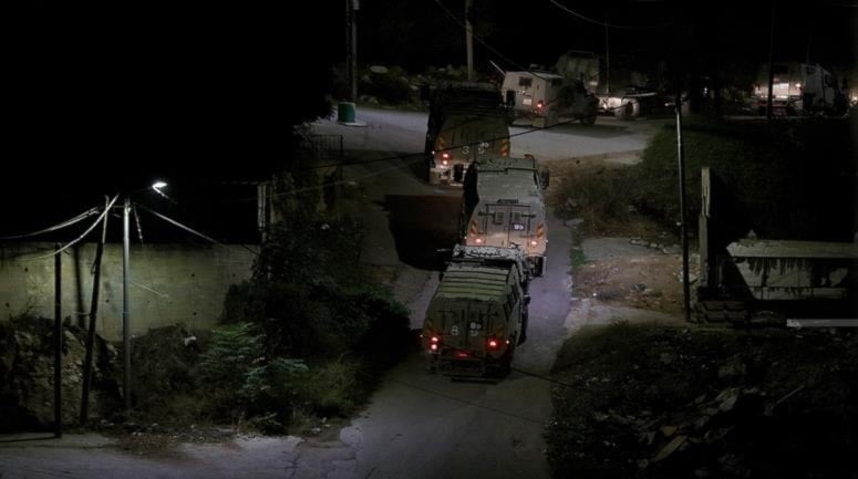 Israeli Occupation forces, during their incursion into the city of Jenin and its camp on November 17, 2023. (Wafa News Agency)