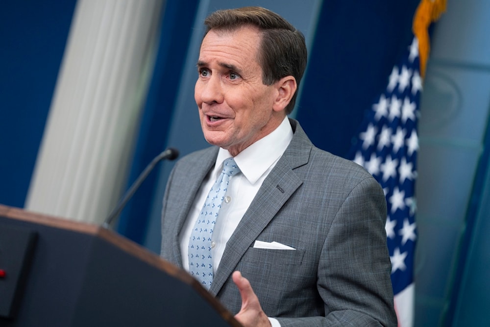 National Security Council spokesman John Kirby speaks during a press briefing at the White House, Monday, Jan. 22, 2024, in Washington. (AP Photo/Evan Vucci)
