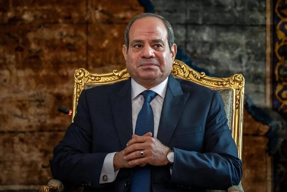 Egypt’s President Abdel Fattah al-Sisi in Cario on October 18, 2023. (AFP)
