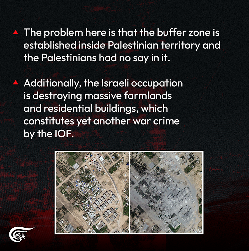 “Israel” creates a buffer zone inside Gaza