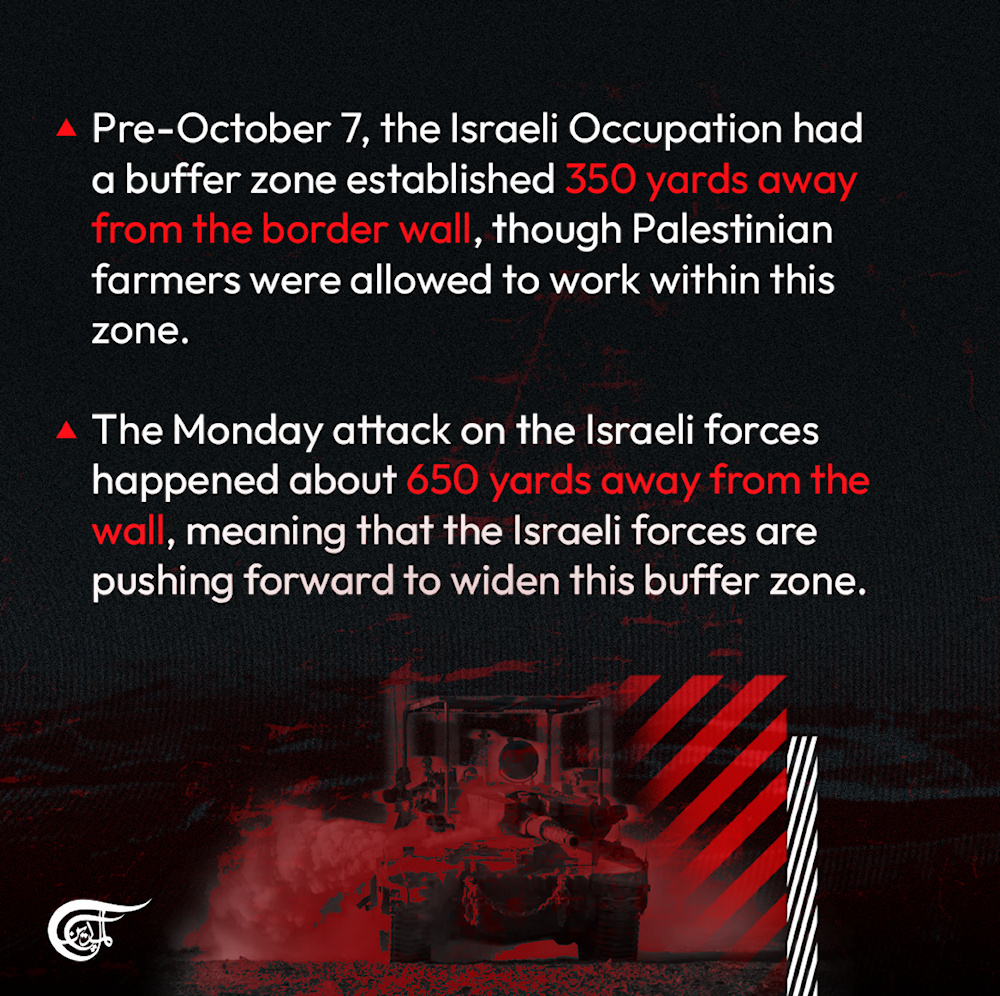 “Israel” creates a buffer zone inside Gaza