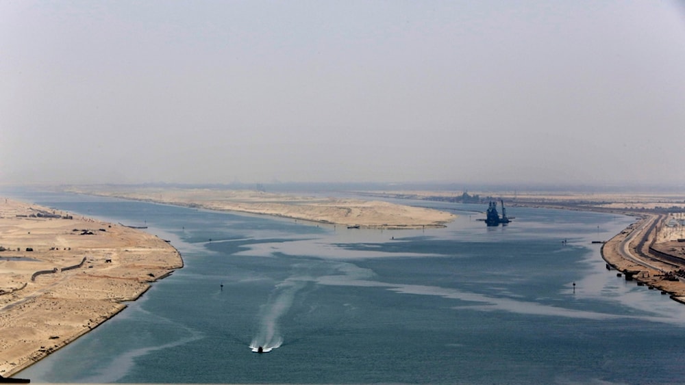 The new section of the Suez Canal in Ismailia, Egypt, on Aug. 6, 2015 (AP)