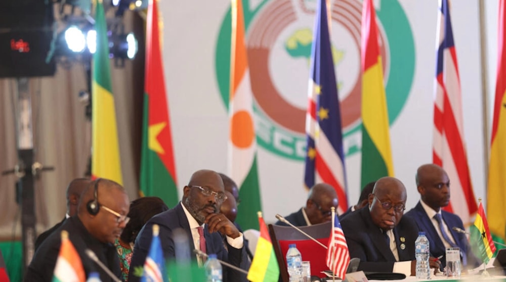  The leaders of the ECOWAS member countries at the 64th summit in the city of Abidjan, Ivory Coast, on December 10, 2023. AFP 