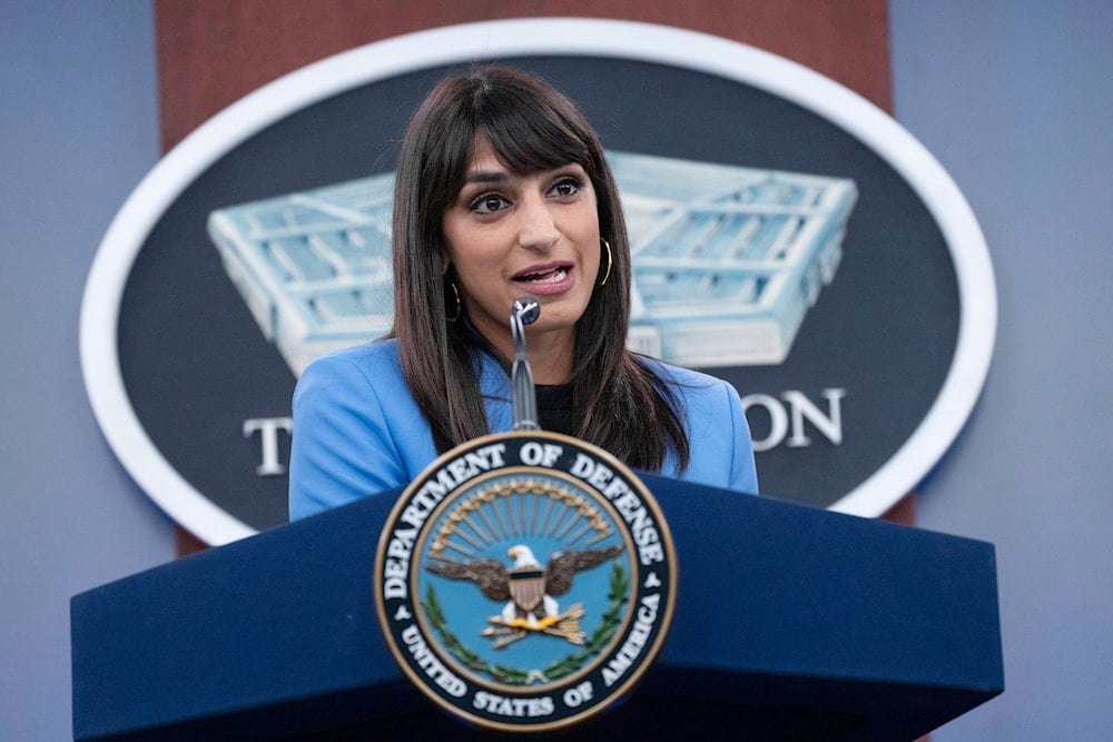 Deputy Pentagon Press Secretary Sabrina Singh, speaks during a briefing at the Pentagon in Washington, DC, United States, August 8, 2023 (AP)