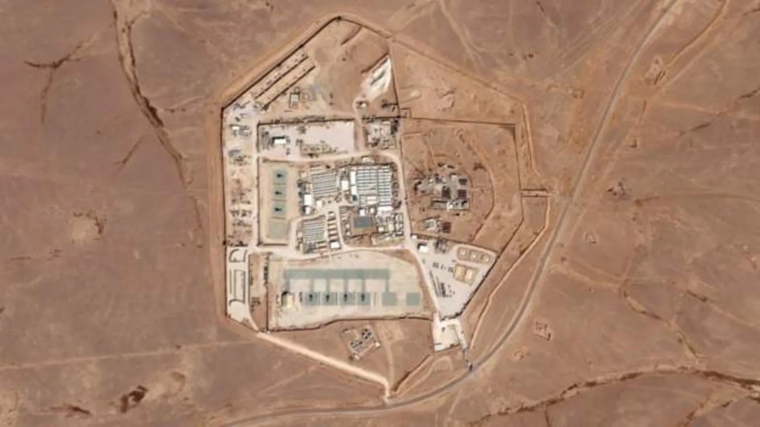 The attack targeted Tower 22, a US base in Jordan. (AP)