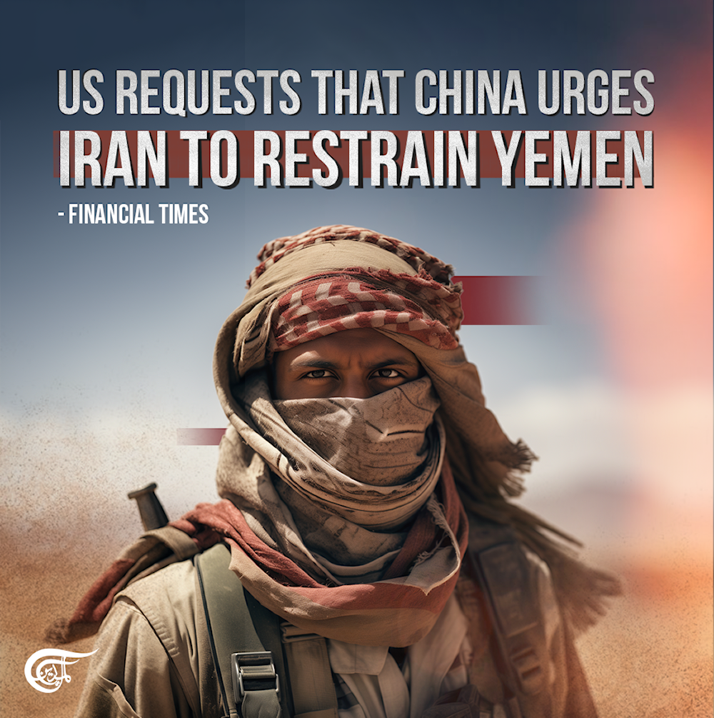  US requests that China urges Iran to restrain Yemen
