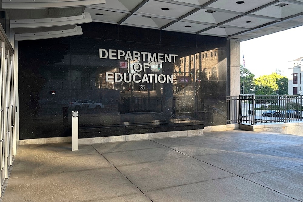The headquarters of the Ohio Department of Education in downtown Columbus, Ohio, is pictured on Wednesday, Oct. 4, 2023 (AP)