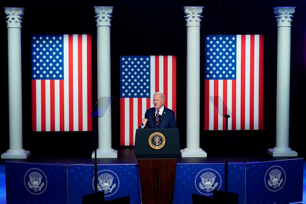President Joe Biden speaks in Blue Bell, Pa., Friday, Jan. 5, 2024. (AP)
