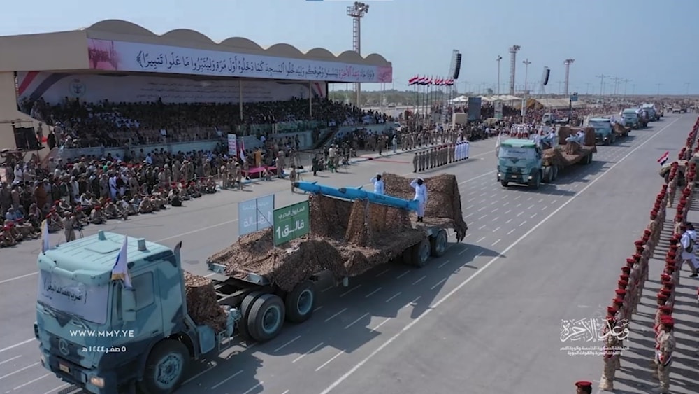 Yemeni anti-ship missiles shown during the Military Parade 'The Promise of the Hereafter', September 2022 (Yemeni Defense Ministry)