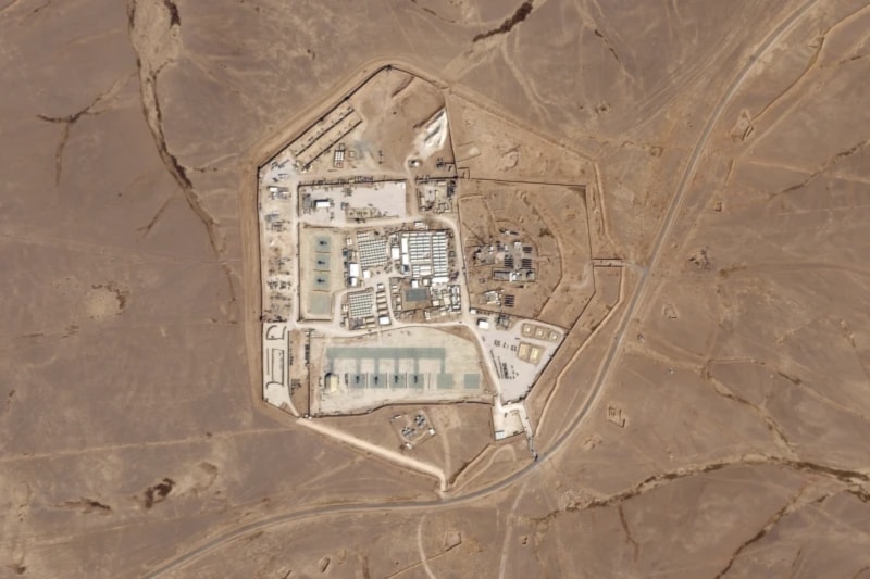 The US military base, Tower 22, in Jordan in October 2023 (Planet Labs LBC / AP)