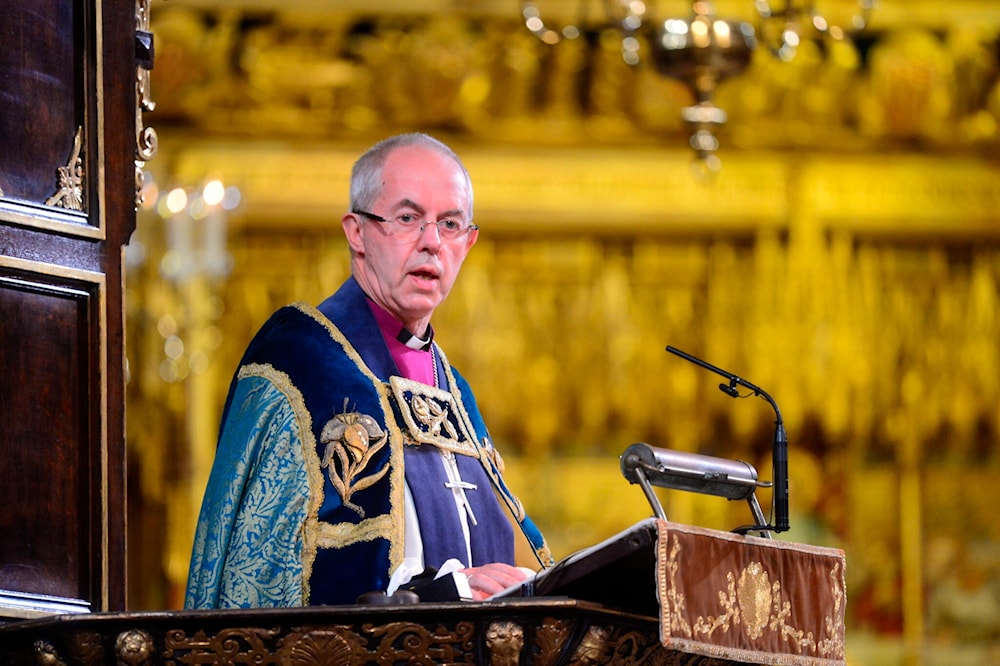 Archbishop of Canterbury Justin Welby in Westminster Abbey, London, November 11, 2018. (AP)