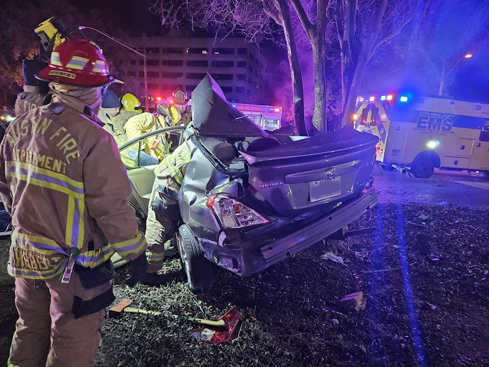 An image from a recent vehicle rescue that ATCEMSMedics and the Austin Fire Department responded to Wednesday, February 14, 2023 ( Austin-Travis County Emergency Medical Services via Facebook)