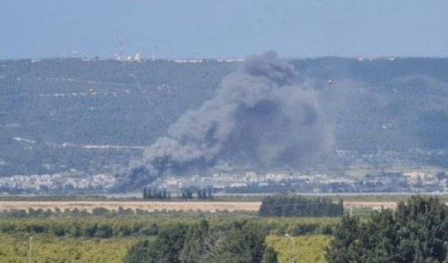 Safad as seen today after rockets targeted the Israeli Northern Command headquarters of the Israeli occupation forces, occupied Palestine, on February 14, 2024. (Social media)