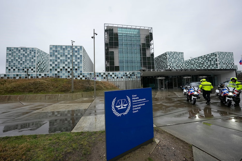 The International Criminal Court is pictured at The Hague, Netherlands, before a nearby demonstration of representatives of families of hostages from the Oct. 7 cross-border attack by Hamas on Israel, Wednesday, Feb. 14, 2024. (AP)