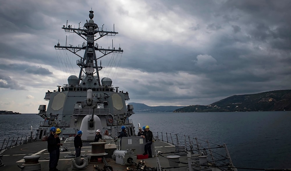 This Nov. 12, 2018 photo shows The USS Carney in the Mediterranean Sea. (AP)