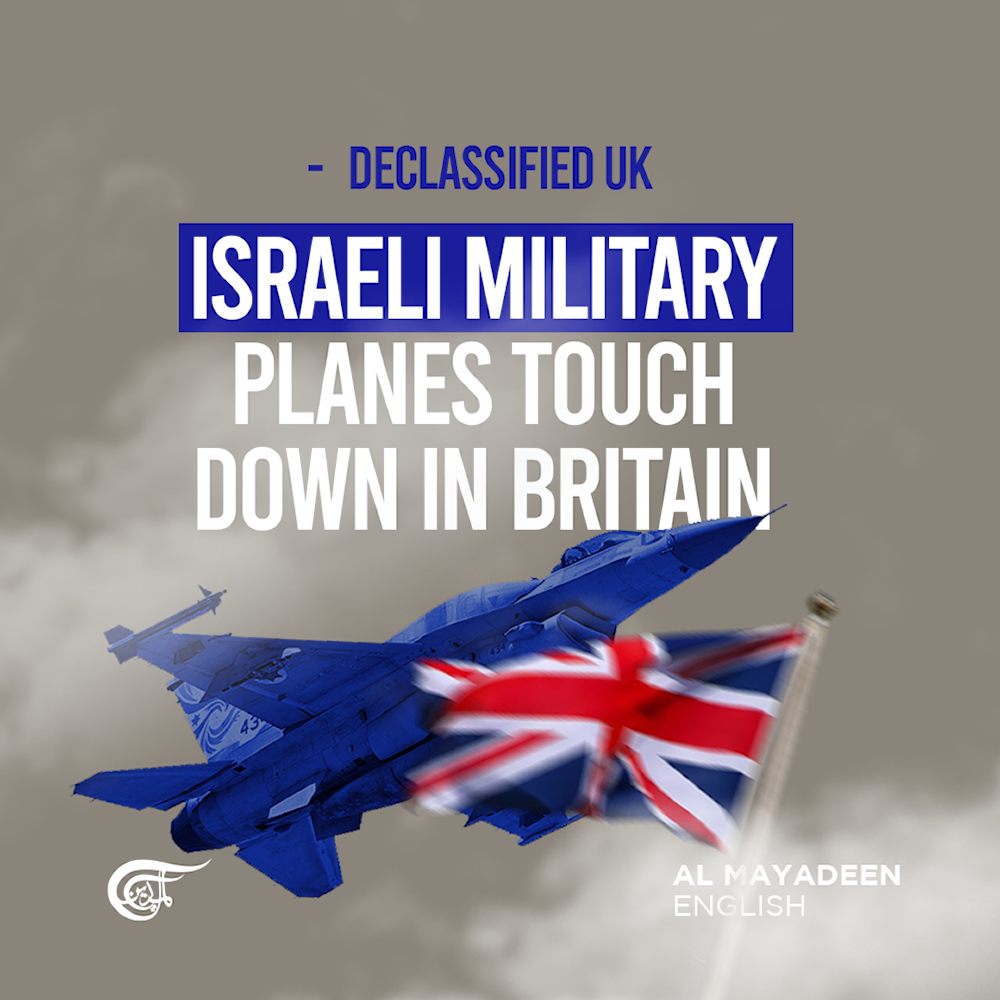 Israeli military planes touch down in Britain