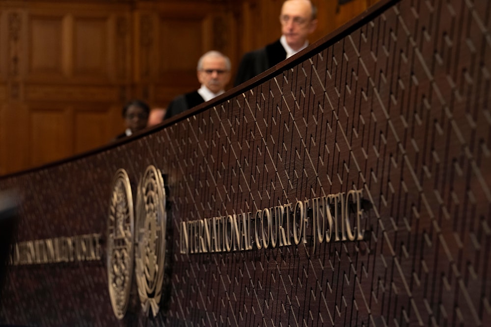 Judges arrive at the United Nations' highest court to open historic hearings in The Hague, Netherlands, on Monday, Feb. 19, 2024.(AP)