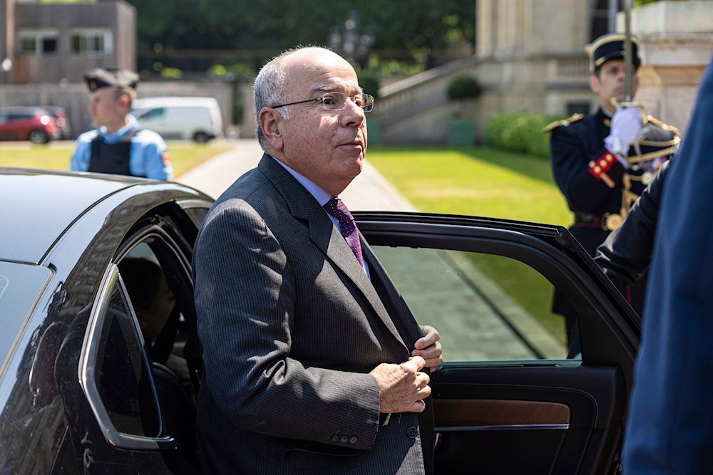 Brazilian Foreign Minister Mauro Vieira arrives to meet French Foreign and European Affairs Minister Catherine Colonna before their talks in Paris, on June 6, 2023. (AP)