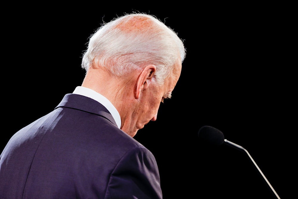 Democratic presidential candidate former Vice President Joe Biden listens during the final presidential debate at Belmont University, on October 22, 2020. (AP)