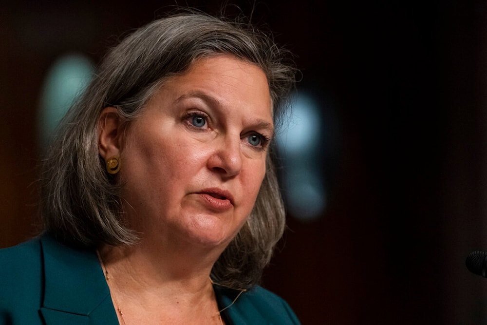Under Secretary of State for Political Affairs Victoria Nuland speaks during a hearing of the Senate Foreign Relations to examine US-Russia policy, on Capitol Hill, Dec. 7, 2021, in Washington. (AP)