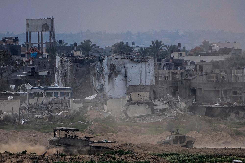 Israeli soldiers operate inside the Gaza Strip on February 13, 2024. (AP)