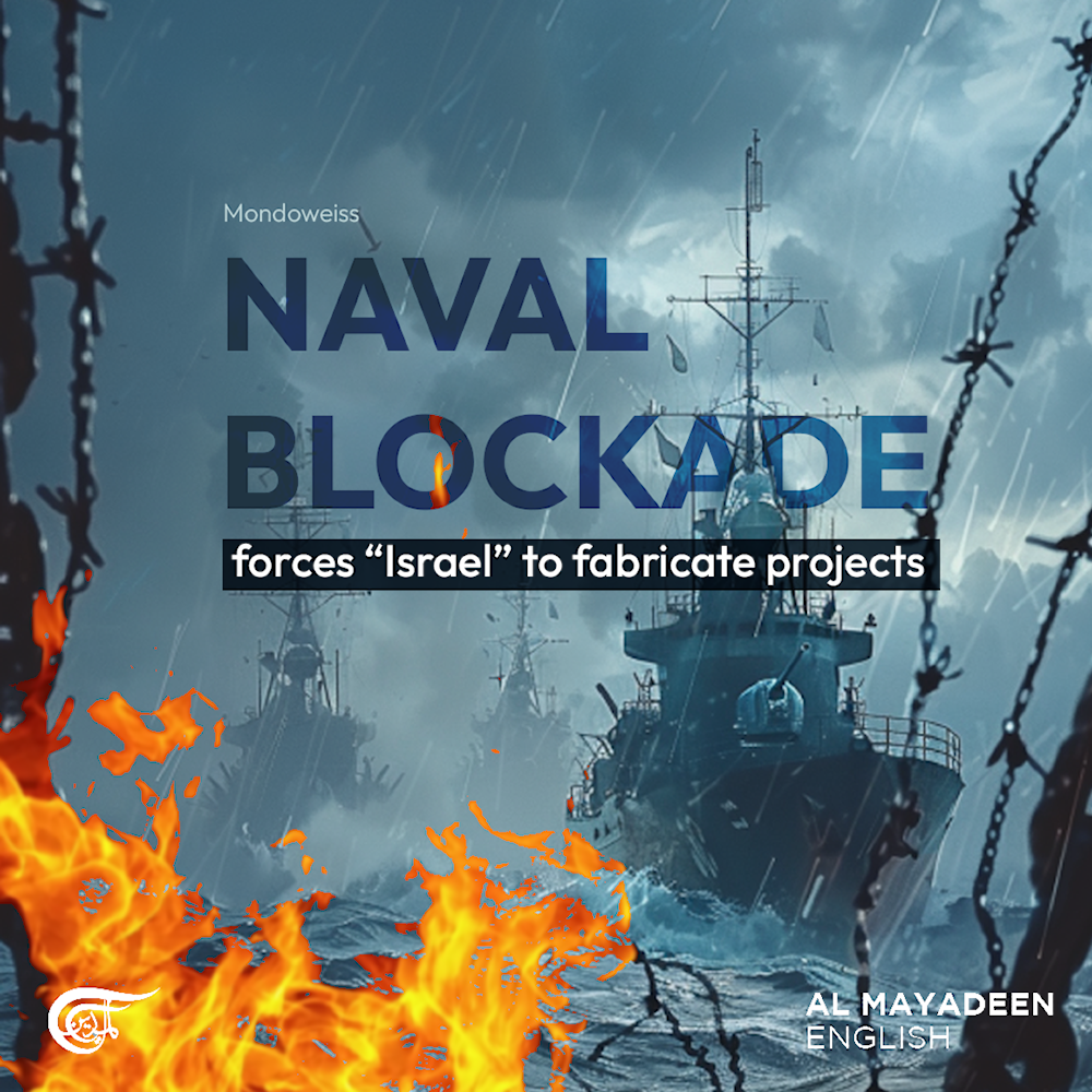Naval blockade forces Israel to fabricate projects
