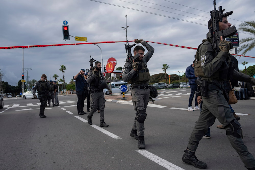 Israeli occupation forces look for Palestinians in occupied Palestine, Monday, Jan. 15, 2024.(AP)