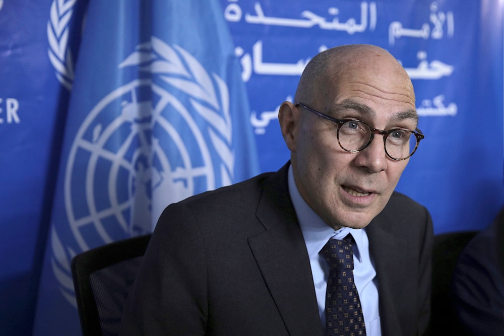 UN High Commissioner for Human Rights Volker Turk speaks at a news conference in Khartoum, Sudan, Nov 16, 2022.(AP)