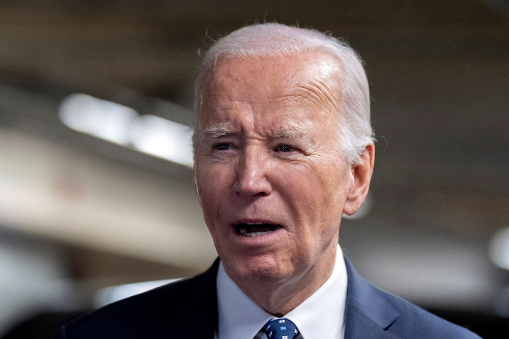 resident Joe Biden speaks about his meeting with Alexei Navalny's widow Yulia Navalnaya and daughter Dasha, in San Francisco, Thursday, Feb. 22, 2024. (A