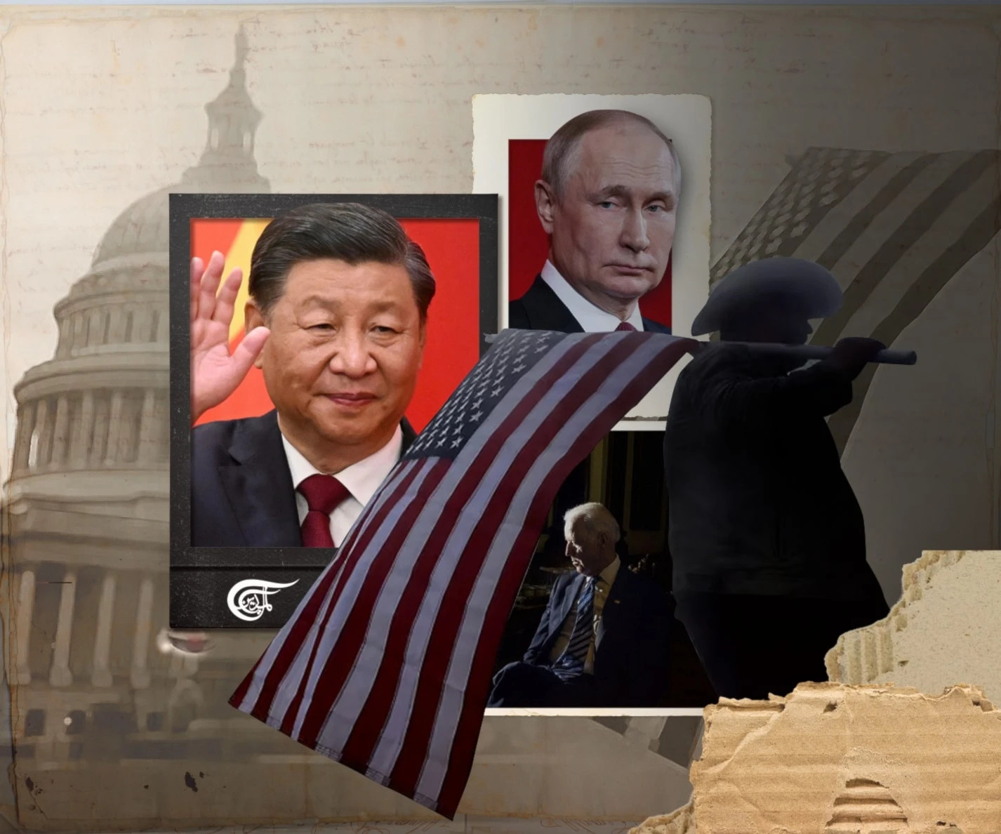 The irreversible decline of Western supremacy, under the leadership of the United States, will not be a peaceful process. It would be naive to think so. (Al Mayadeen English; Illustrated by Zeinab El-Hajj)