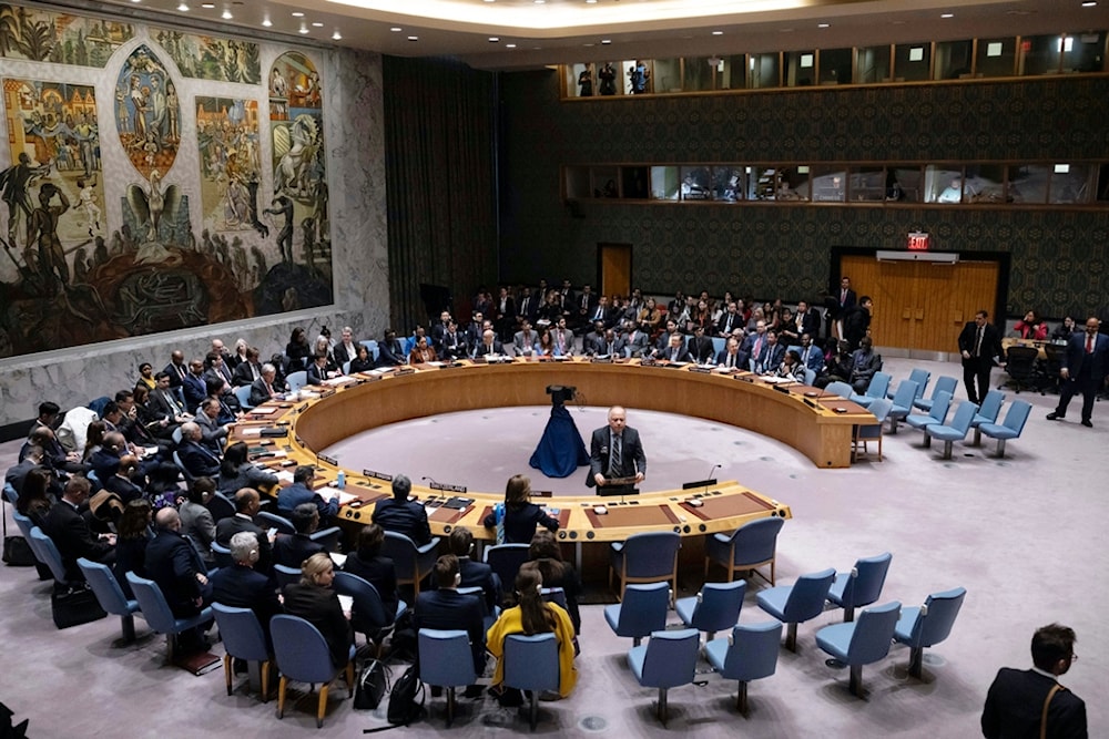 The UN Security Council meets at United Nations headquarters, Tuesday, Jan. 23, 2024. (AP Photo/Yuki Iwamura)