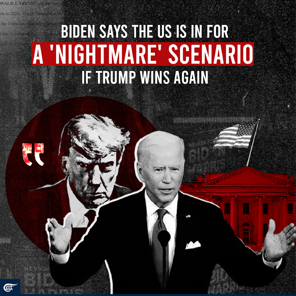 Biden says the US is in for a 'nightmare' scenario if Trump wins again