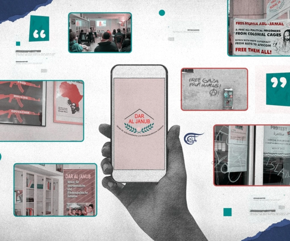 “Many people are afraid” and would reduce their political activism: “They are afraid of losing their jobs.” Austria is an “extremely Zionist country,” (Al Mayadeen English; Illustrated by Arwa Makki)