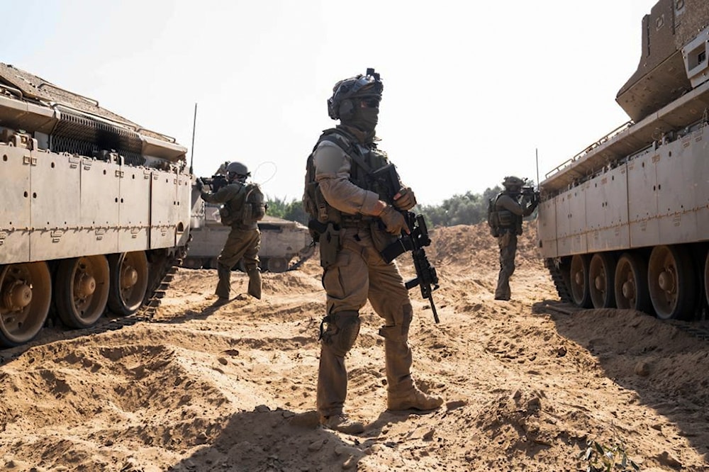 This photo released by the Israeli military on Thursday, Nov. 2, 2023, shows ground operations inside the Gaza Strip. (Israel Occupation Forces via AP)