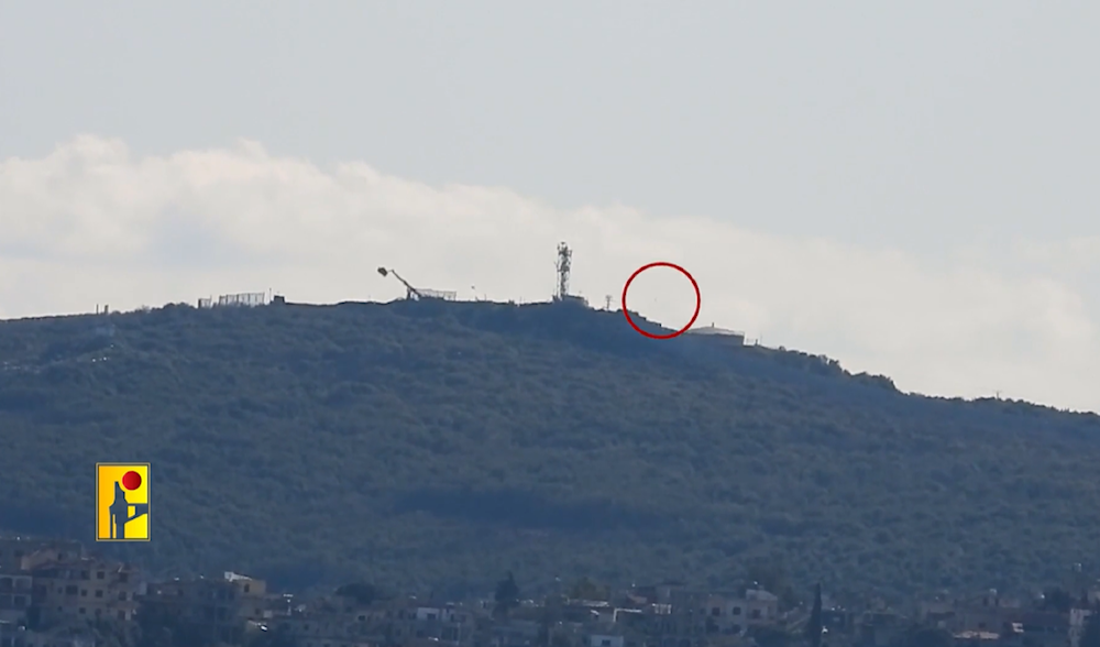 The moment Hezbollah fighters engaged the Raheb military site on March 11, 2024 (Military Media)