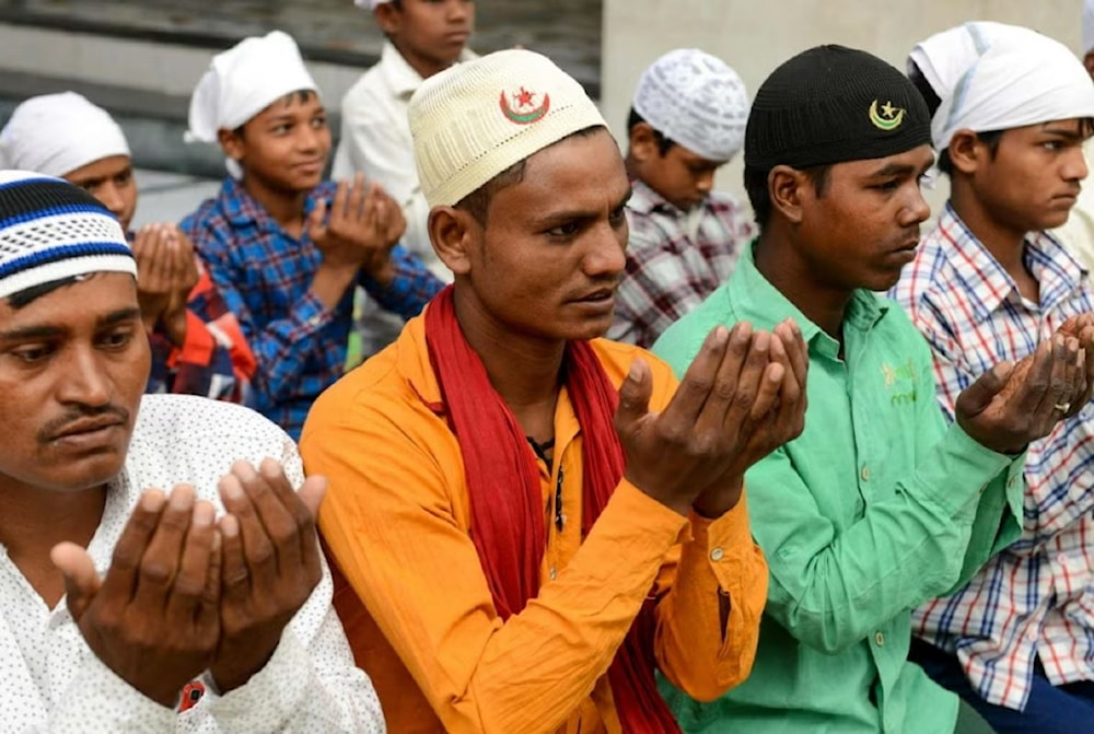 Muslims in India offer prayers in Amritsar (AFP via Getty Images)